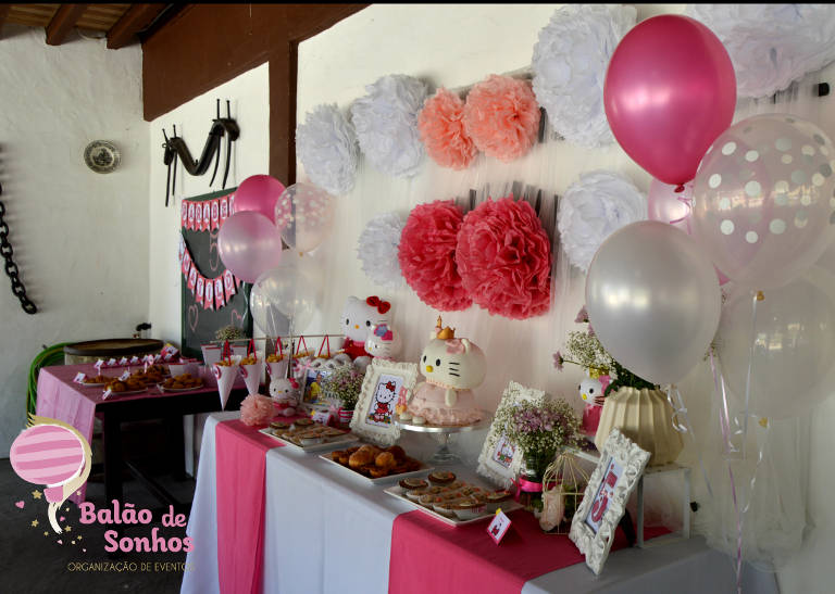 Aniversário Matilde - Hello Kitty - Balão de Sonhos :: organização de festas e eventos Algarve, Lagos